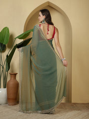 Sequence Work Georgette Saree