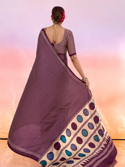 Printed Satin Saree