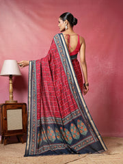 Digital Printed Art Silk Saree