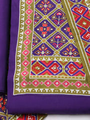 Printed Cotton Unstitched Suit With Dupatta