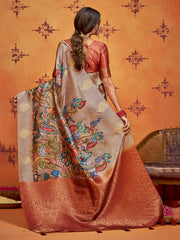 Printed Art Silk Saree