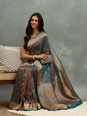 Jamavar Banarasi Woven Saree