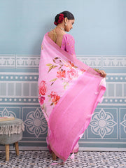 Printed Art Silk Saree