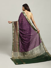 Digital Printed Cotton Blend Woven Saree