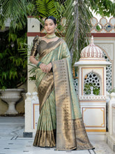 Woven Design Meenakari Kanjivaram Silk Saree