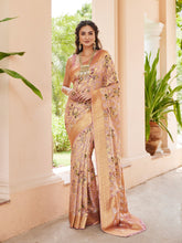 Digital Floral Printed Handloom Saree