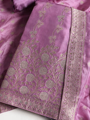 Banarasi Art Silk Unstitched Suit With Dupatta