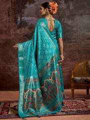 Bandhani Printed Art Silk Saree