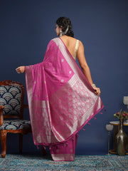 Woven Design Art Silk Unstitched Suit With Pant & Dupatta