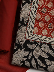 Printed Cotton Blend Unstitched Suit With Dupatta