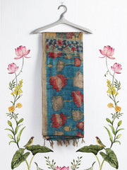 Printed Tussar Saree