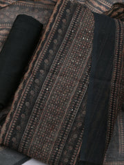 Printed Chanderi Unstitched Suit With Dupatta