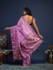 Woven Design Art Silk Unstitched Suit With Pant & Dupatta