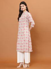 Printed Cotton Blend Kurta