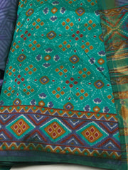 Woven Design Art Silk Unstitched Suit With Pant Dupatta