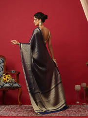 Plain Crepe Saree