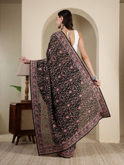 Embroidered Georgette Saree