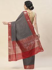 Digital Print Cotton Saree