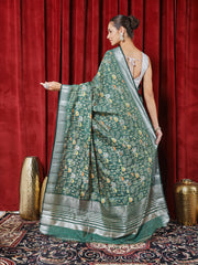 Digital Printed Art Silk Saree