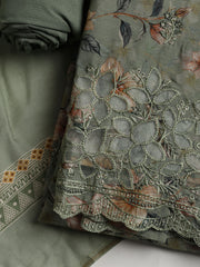 Printed Muslin Unstitched Suit With Dupatta