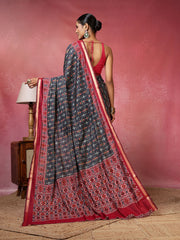 Digital Printed Art Silk Saree