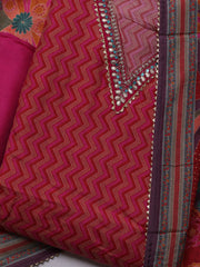 Neck Embroidered Muslin Unstitched Suit With Dupatta