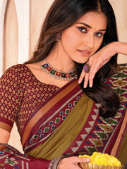 Printed Crepe Saree