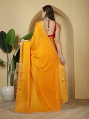 Digital Printed Chiffon Saree