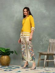 Printed Muslin Kurta With pants