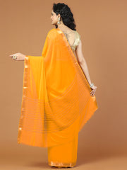 Zari Border Chiffon Woven Saree