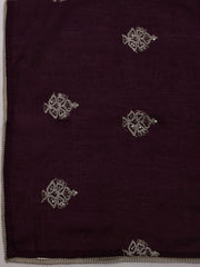 Neck Embroidered Muslin Unstitched Suit With Dupatta