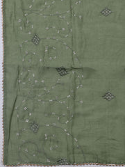 Printed Cotton Blend Unstitched Suit With Dupatta