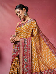 Digital Printed Art Silk Saree