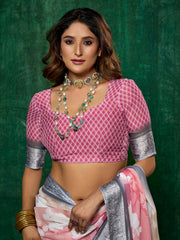 Printed Georgette Saree