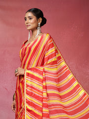 Sequence Printed Chiffon Saree