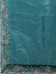 Embroidered Tissue Unstitched Suit With Dupatta