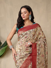Printed Dola Silk Saree