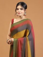 Printed & Stone Work Georgette Saree