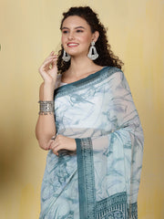 Digital Printed Georgette Saree