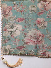 Embroidered Tissue Ustitched Suit With Pant & Dupatta