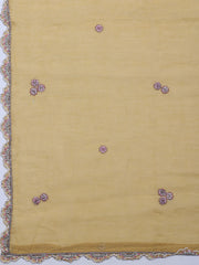 Embroidered Cotton Blend Unstitched Suit With Dupatta