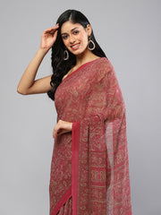 Digital Printed Georgette Saree