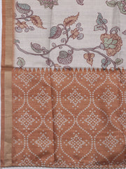 Embroidered Tussar Unstitched Suit With Dupatta