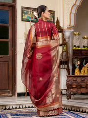 Woven Border Tissue Saree