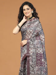 Digital Printed Cotton Saree