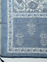 Printed Cotton Blend Unstitched Suit With Pant Dupatta