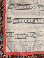 Neck Embroidered Cotton Blend Unstitched Suit With Dupatta