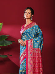 Digital Print Art Silk Saree