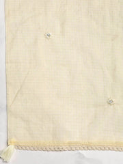 Neck Embroidered Cotton Blend Unstitched Suit With Dupatta