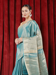 Zaari Border Art Silk Saree